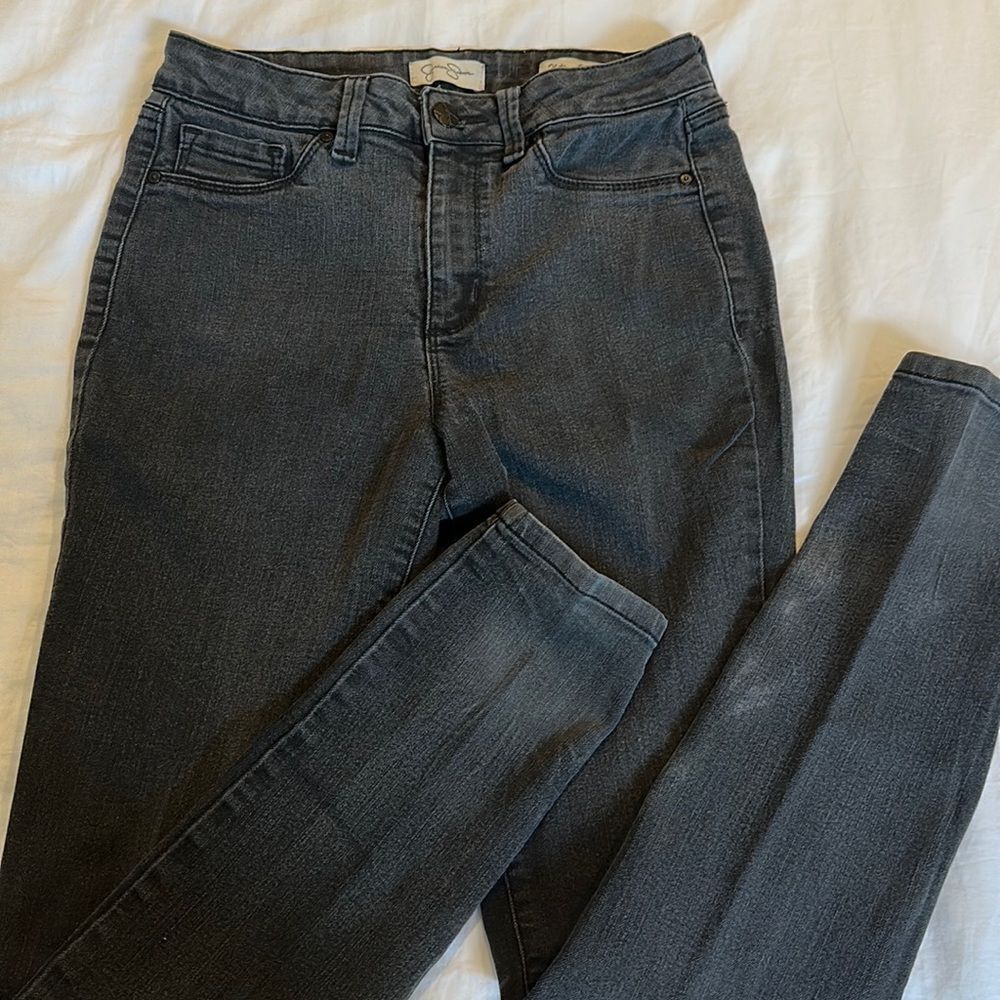 Jessica Simpson Dark Gray Denim Uptown Hi-rise Jeans